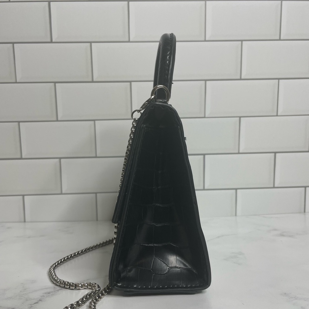 Bershka Black Mini Bag with Elegant Crystal Accents - Picture 6 of 10